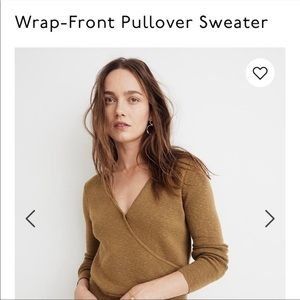 Madewell Wrap-Front Pullover Sweater